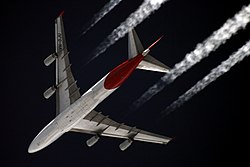 Qantas Boeing 747-400 VH-OJU over Starbeyevo Kustov