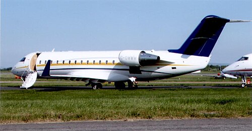 Bombardier Challenger 850 C-GWWW at Manchester 2008