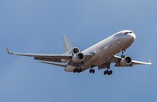 Nordic Global MD-11 OH-LGC landing at Novosibirsk Tolmachevo Airport