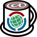 The logo for the Wikimedia Café